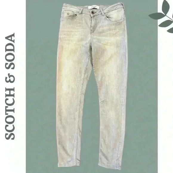 Scotch & Soda Women's Light Grey Skinny Jean Premium Stretch Size 29 - Picture 1 of 7